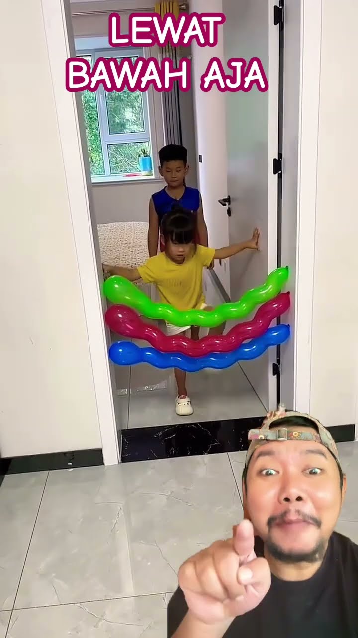LOMPAT BALON!!?? #funny #funnygame z#shorts