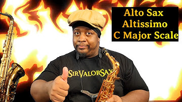 Alto Sax Altissimo C Major Scale