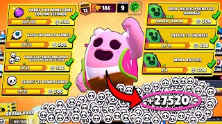 I Got 27520 TOKENS With SPIKE NONSTOP! ✅ 68 *NEW* QUESTS! + Box Opening! Brawl Stars