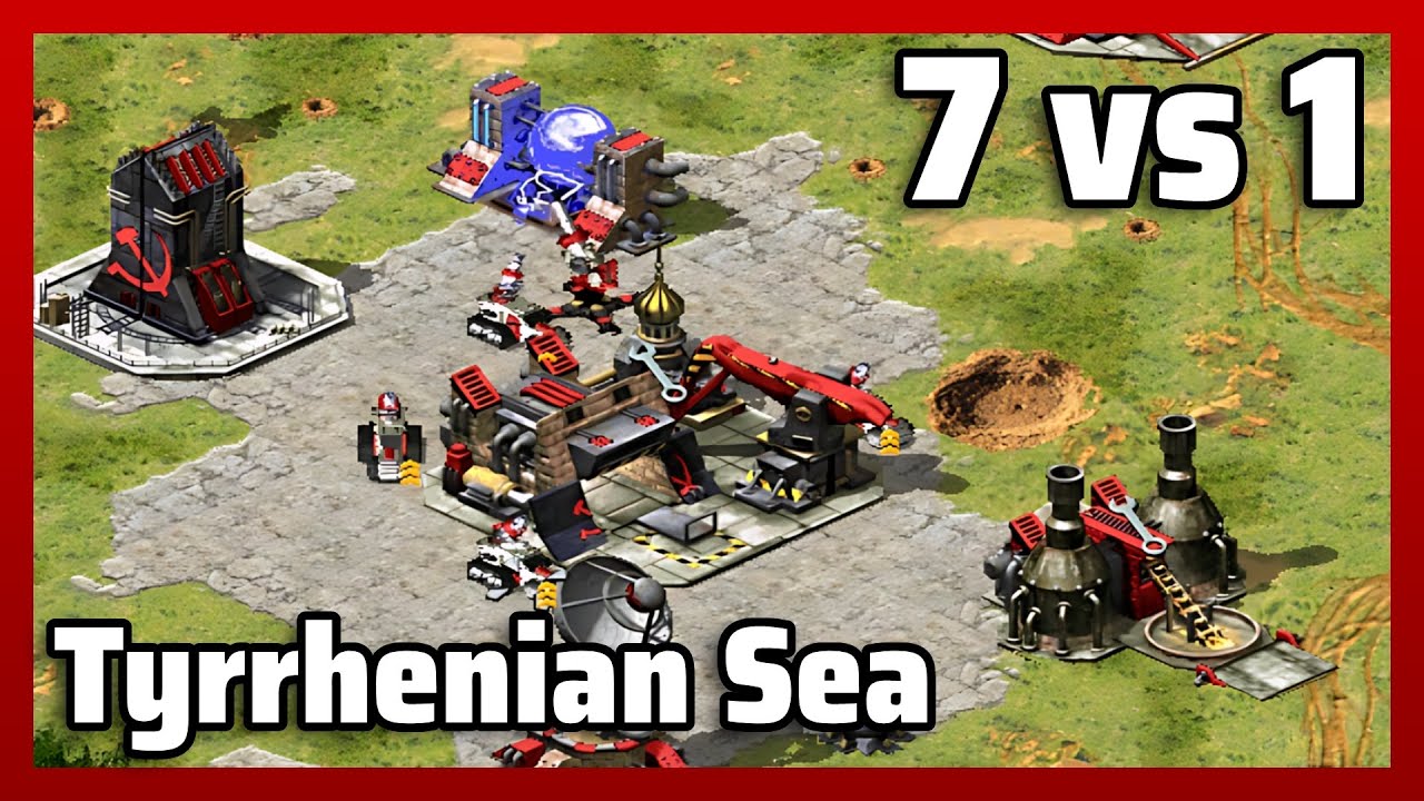 Red Alert 2 | Must Be In Focus! | (7 vs 1 + Superweapons