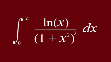 Integral of ln(x)/(1+x^2)^2 from 0 to infinity