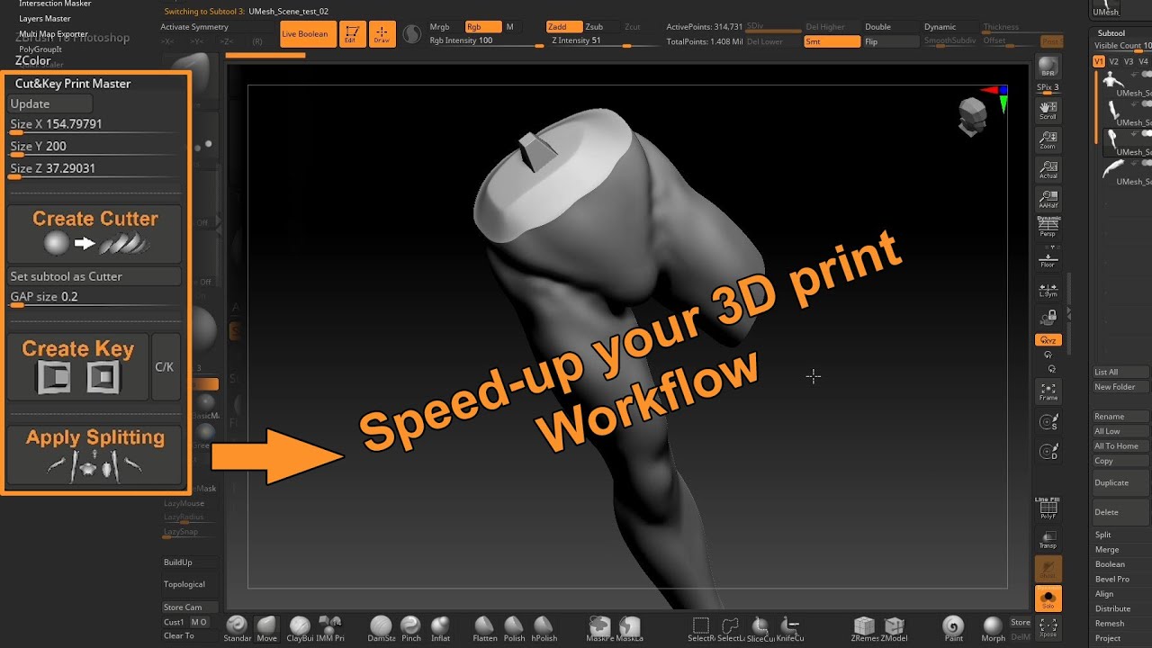 3D Print Zplugin for ZBrush // TEASER - YouTube