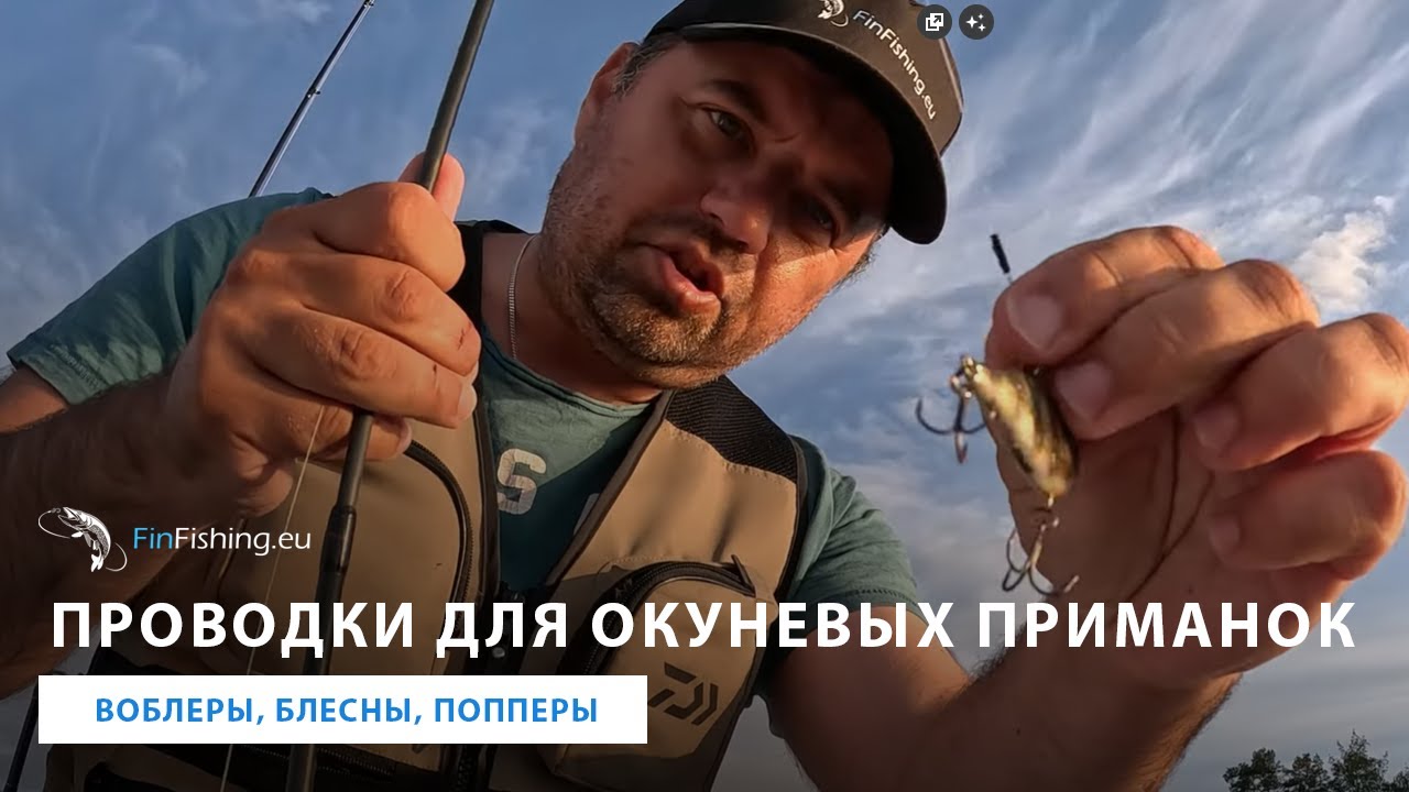 Проводки различных приманок на окуня: блесны, попперы, воблеры - minnow fat shad crank,