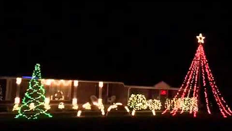 Christmas lights in Winchester Village