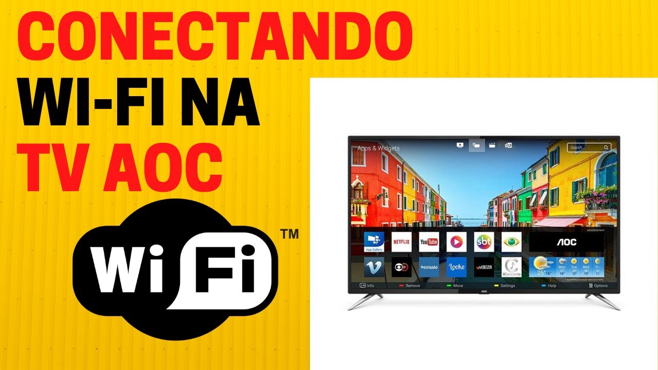 Conectando WI FI NA SMART TV AOC E Melhorando A VELOCIDADE Da TV TV