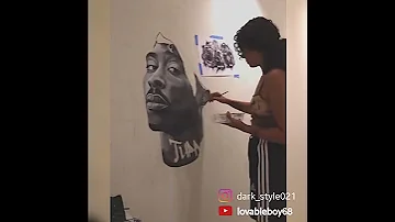 Finally Get To Paint 2pac On The Wall Shorts 