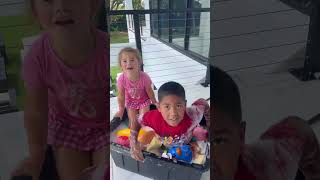 Mom catches son and daughter in a bath with squishys #shorts