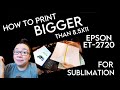 Work With Me Vlog | How To Print Bigger Than 8.5 x 11 On Epson ET-2720 | HTV & Sublimation Etsy Shop