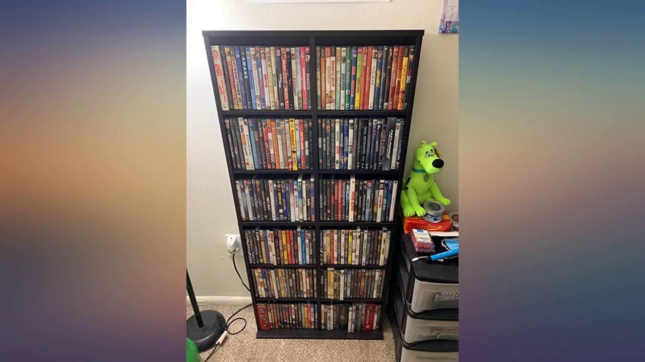 Atlantic Oskar Adjustable Media Holds 464 CDs, 228 DVDs or