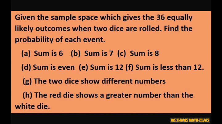 Probability of rolling two dice and getting a sum of 6