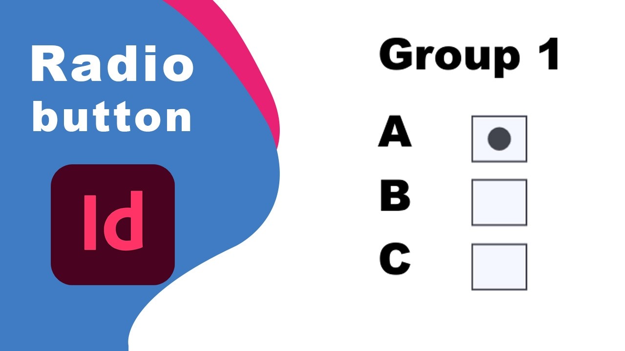 How to Create PDF radio button in Adobe InDesign - YouTube