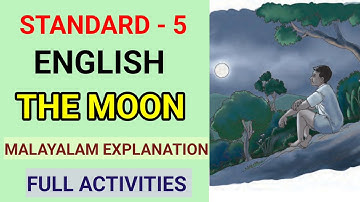 THE MOON POEM EXPLANATION AND ALL ACTIVITIES | STD 5 ENGLISH UNIT 3 | TENDER SHOOT