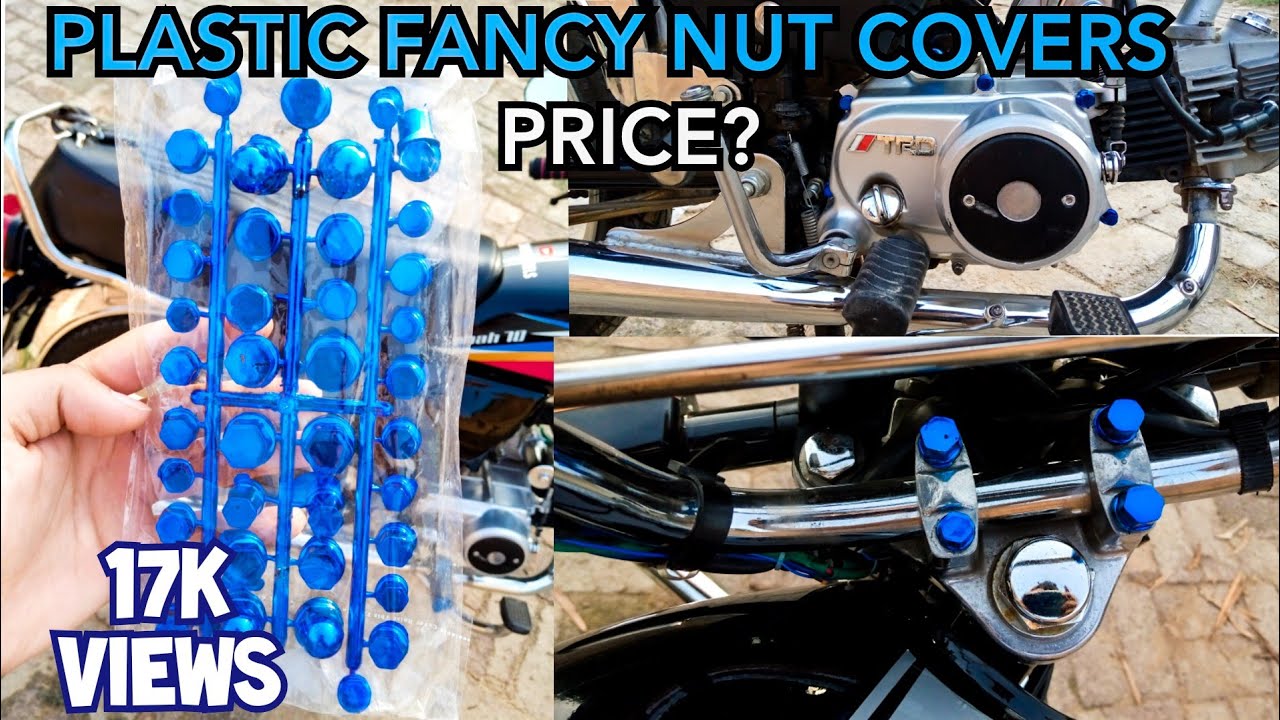 Fancy plastic nut covers for all bikes Installation in 🇵🇰 YouTube