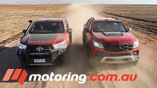 2018 HSV Colorado SportsCat+ v Toyota HiLux Rugged X | motoring.com.au