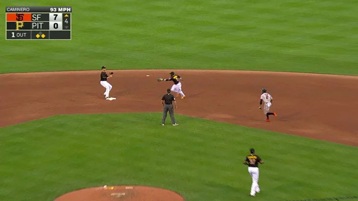 SF@PIT: Harrison makes a stop and starts 4-6-3 DP