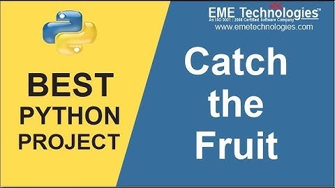 How to Create Catch The Fruit Game in Python | Download Python Game Project with Source Code