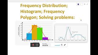 Frequency Distribution; Histogram; Frequency Polygon; Solving problems:- 4. #histogram #statistics