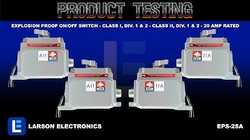 Explosion Proof On/Off Switch - Class I, Div. 1 & 2 - Class II, Div. 1 & 2 - 20 Amp Rated