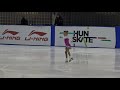 13th Santa Claus Cup 2019: Zoé Vidrai Soltész(HUN) - Mini Chicks Girls ISU 6 Free Skating