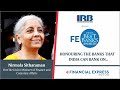 The financial express indias best bank awards 2022 live  fm nirmala sitharaman live