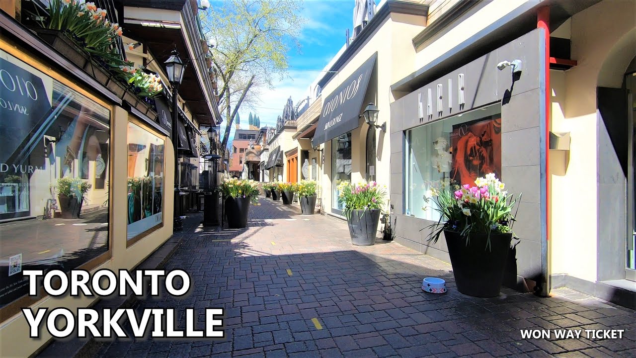 [4K] 🇨🇦 Toronto Walk Yorkville Village Walking Tour Most Expensive