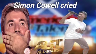 Golden buzzer : Simon Cowell cried when heard the song Bon Jovi with an extraordinary voice