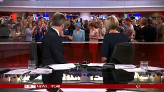 The Queen Photobombs BBC News (HD)