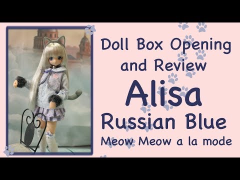 Doll Box Opening and Review: Alisa Russian Blue Meow Meow a la mode