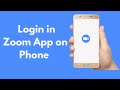 How To Login in Zoom App on Phone (2022)