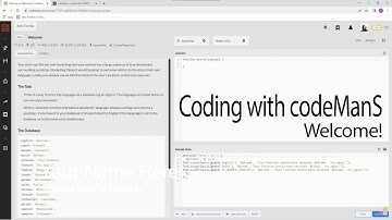 Codewars 8 kyu Welcome! JavaScript