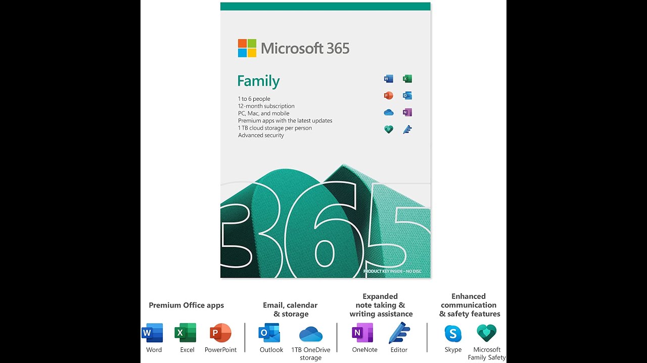 Microsoft 365 Family | Office 365 apps | up to 6 users - YouTube