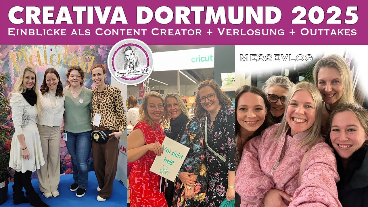 Creativa Dortmund 2025 ✂️🎨 🎞Einblick als Content Creator 🎁 Verlosung 😂 Outtakes