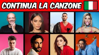 QUIZ - CONTINUA LA CANZONE ITALIANA 🇮🇹 🎵 || FINISH THE LYRICS (parte 1)