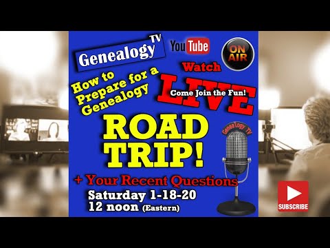 How to Prepare for a Family History ROAD TRIP! – Genealogy TV Live