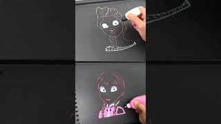 Elsa vs Anna Pancake Art Challenge #shorts