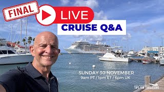 Download Lagu Last Cruise Q\u0026A of 2025: Live Sunday 30 November: 9am PT/ Noon ET/ 5pm UK MP3