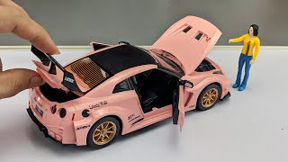 Unboxing of new Nissan GTR 35 diecast model car