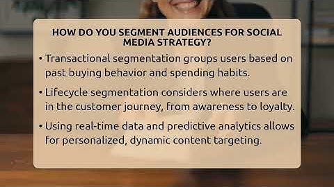 How Do You Segment Audiences For Social Media Strategy? - Social Media Business Playbook