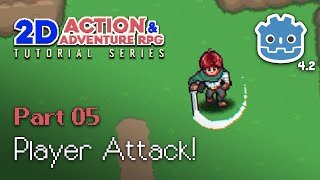 Create a Player Attack State // E05 // Make a 2D Action & Adventure RPG in Godot 4