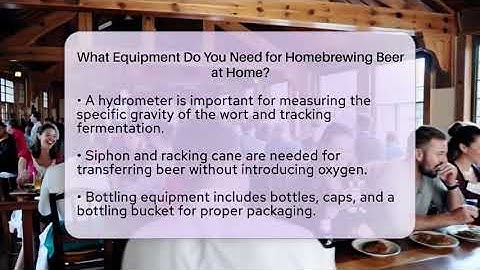 What Equipment Do You Need for Homebrewing Beer at Home? | The Pint Guy