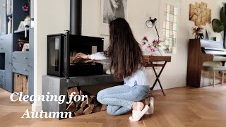 🧹Clean with Me for Autumn | 🪴Dividing My Indoor Banana Plants | Kimchi Grilled Cheese Sandwich