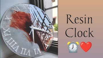 Resin Clock Using Mould🖤🤎🤍|| Complete Explanation In Hindi❤