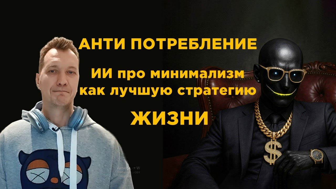Антипотребление! ИИ про минимализм, как лучшую стратегию жизни человека!