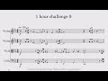 One hour Challenge no. 9 ~ Zachary Bauer