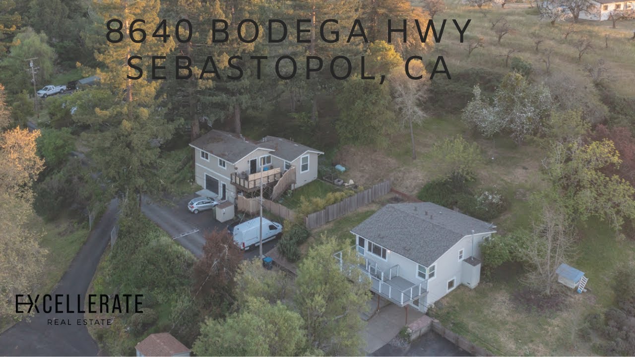 Sebastopol Ca: Rare Opportunity - 2 Homes On 1 Lot! Live In One, Rent The Other