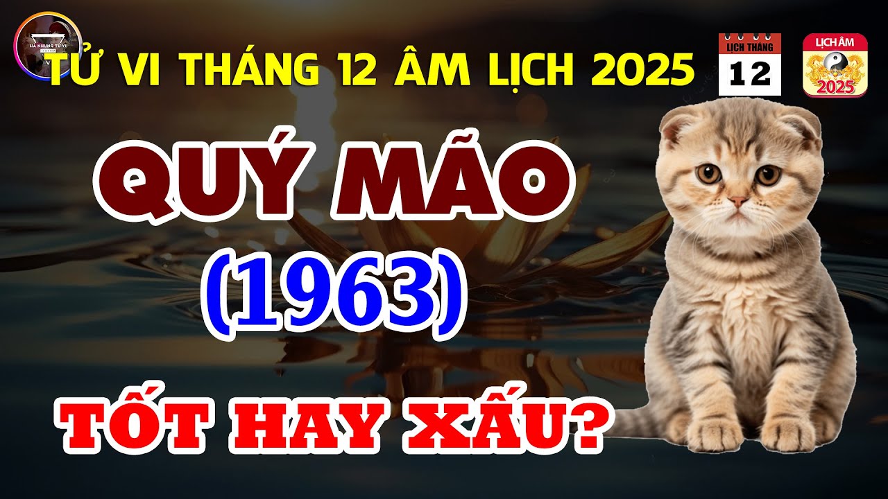 Tử Vi Tuổi Quý Mão 1963: Trong Tháng 12 Âm Lịch Năm 2025 Sẽ Như Thế Nào?