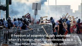 The hypocrisy of protecting the freedom to protest