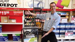 Day in the life of an Office Depot employee. (Vlog).