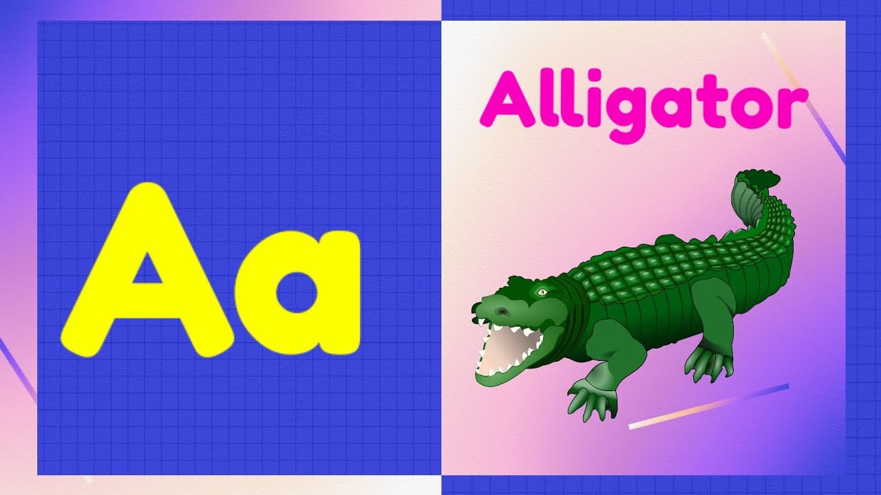 A for Alligator B for Ball, Alphabets, Phonics Song, ABC songs, English ...