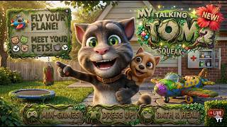Talking Tom Cat Chill  Enjoy 🥳#games #live #shortslive screenshot 1
